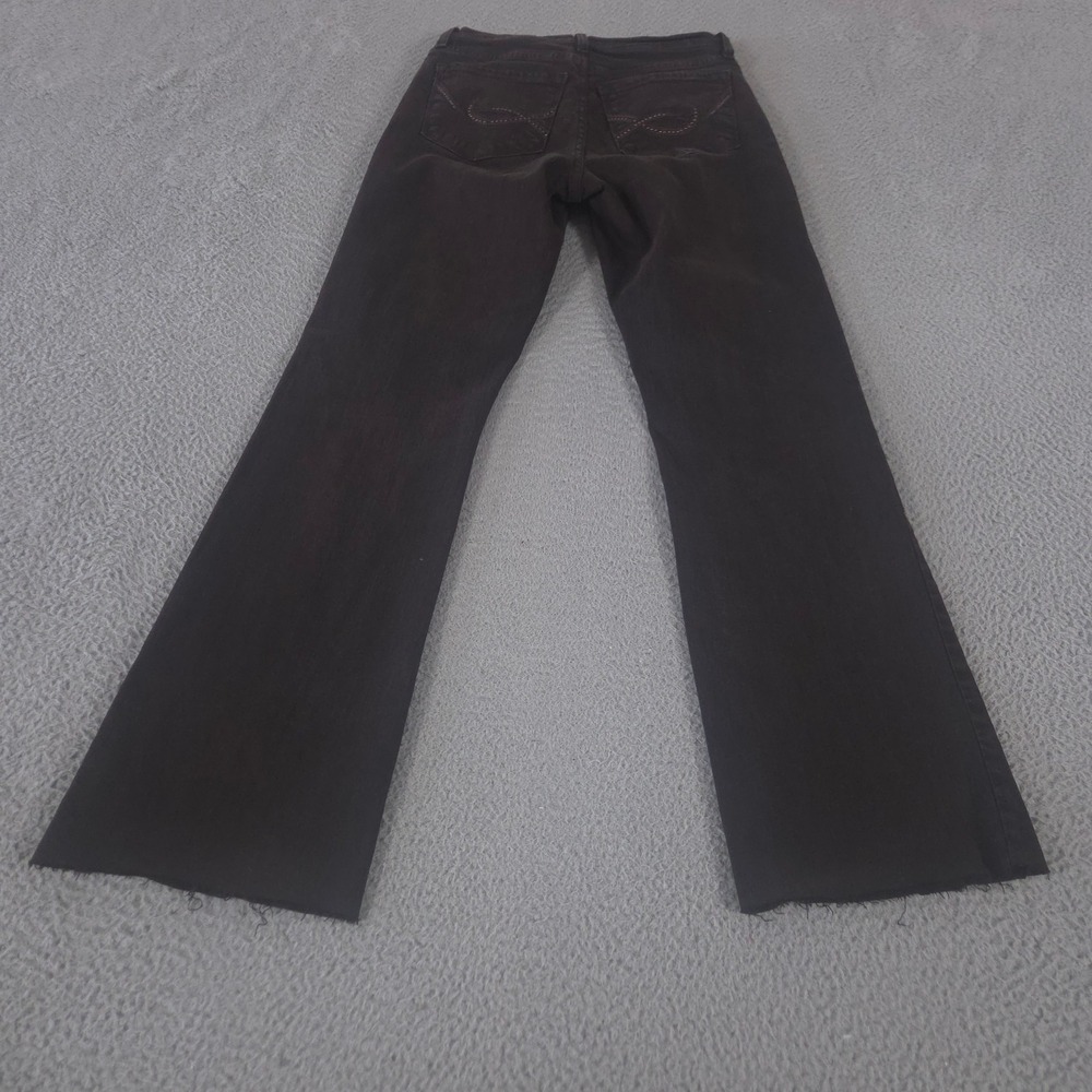 NYDJ Not Your Daughters Jeans Womens 4 Brown Lift Tuck Bootleg Raw Hem Denim - Picture 11 of 12